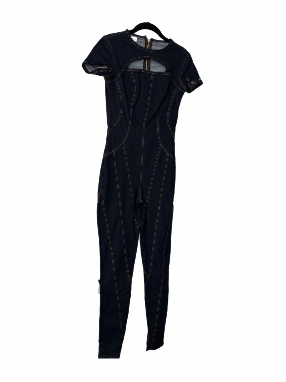 Guess Jean One-Piece Jumpsuit with Contrast Stitching